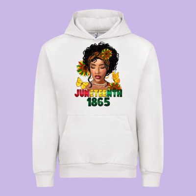Juneteenth 1865 Black Woman Urban Hoodie Designed By Fadigitalartstudio