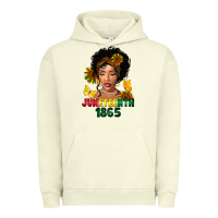 Pigment Pistachio juneteenth 1865 black woman Urban Hoodie - FaDigitalArtStudio
