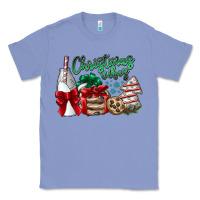Colony Blue Christmas Vibes Classic Tee - CowhideDigitalArt