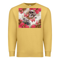 Antique Gold skulls and roses tumbler Premium Sweatshirt - TumblerDesignByShophia