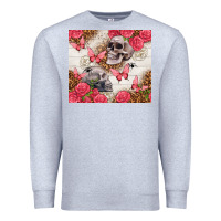 Heather Grey skulls and roses tumbler Premium Sweatshirt - TumblerDesignByShophia