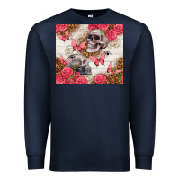 Navy skulls and roses tumbler Premium Sweatshirt - TumblerDesignByShophia