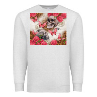 Oatmeal Heather skulls and roses tumbler Premium Sweatshirt - TumblerDesignByShophia