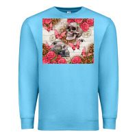 Ocean Blue skulls and roses tumbler Premium Sweatshirt - TumblerDesignByShophia