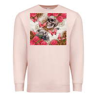 Pale Pink skulls and roses tumbler Premium Sweatshirt - TumblerDesignByShophia