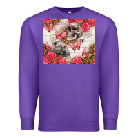 Purple skulls and roses tumbler Premium Sweatshirt - TumblerDesignByShophia