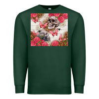 Sports Green skulls and roses tumbler Premium Sweatshirt - TumblerDesignByShophia