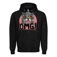 Black omg cat Zipper Hoodie - Bettercallsaul