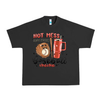 Pigment Black hot mess always stressed baseball mama stanley cup Urban Heavy Tee - MaliasSmallBusiness