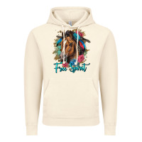 Vintage Artic free spirit quarter horse floral Vintage Hoodie - LillyAllenDesigns
