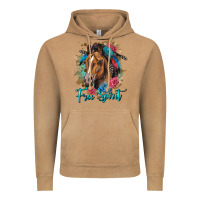 Vintage Camel free spirit quarter horse floral Vintage Hoodie - LillyAllenDesigns