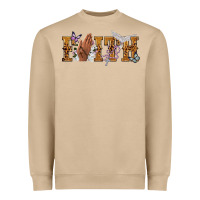 Mushroom faith with praying hands Heavyweight Sweatshirt - NancyCooperArtShop