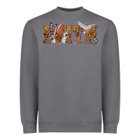 Storm faith with praying hands Heavyweight Sweatshirt - NancyCooperArtShop