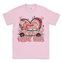 Bubblegum Pink love bug Classic Tee - MaliasSmallBusiness
