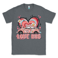 Charcoal Heather love bug Classic Tee - MaliasSmallBusiness