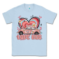 Dusty Blue love bug Classic Tee - MaliasSmallBusiness