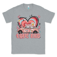 Heather Grey love bug Classic Tee - MaliasSmallBusiness