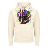 Vintage Artic mardi gras hat dachshund puppy Vintage Hoodie - RanaPortraitStore