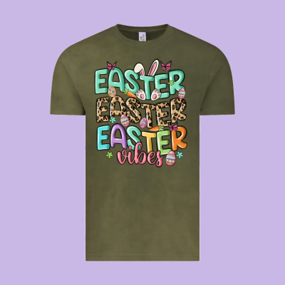 Easter Vibes Vintage Tee Designed By Maliassmallbusiness