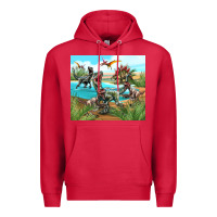 Cardinal dinosaurs Premium Hoodie - TumblerDesignByShophia