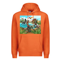 Carrot dinosaurs Premium Hoodie - TumblerDesignByShophia