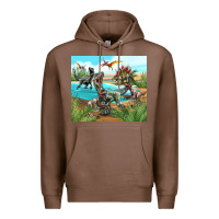 Chestnut dinosaurs Premium Hoodie - TumblerDesignByShophia