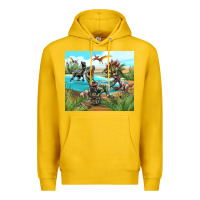 Lemon dinosaurs Premium Hoodie - TumblerDesignByShophia