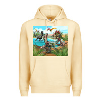 Pina Colada dinosaurs Premium Hoodie - TumblerDesignByShophia