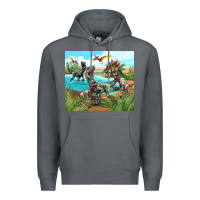 Rock dinosaurs Premium Hoodie - TumblerDesignByShophia