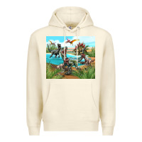 Sandshell dinosaurs Premium Hoodie - TumblerDesignByShophia