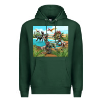 Sports Green dinosaurs Premium Hoodie - TumblerDesignByShophia