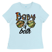 Baby Blue baby of both Ladies Tee - CowhideDigitalArt
