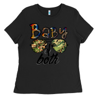 Black baby of both Ladies Tee - CowhideDigitalArt
