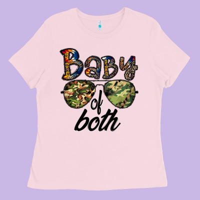 Baby Of Both Ladies Tee Designed By Cowhidedigitalart
