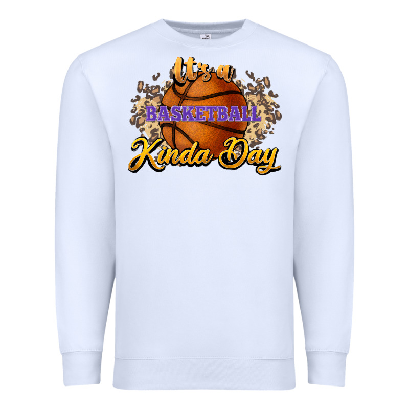 It's A Basketball Kinda Day Premium Sweatshirt by HowdyJamesFarm | Teevron