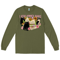 Army Green ı read banned books Long Sleeve Tee - MaliasSmallBusiness