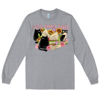 Heather Grey ı read banned books Long Sleeve Tee - MaliasSmallBusiness