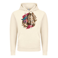 Vintage Artic Floral Appaloosa Horse With Feathers Vintage Hoodie - LillyAllenDesigns
