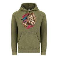 Vintage Olive Floral Appaloosa Horse With Feathers Vintage Hoodie - LillyAllenDesigns