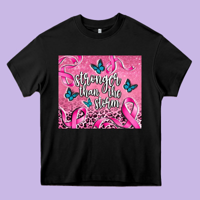 Stronger Than The Stormcancer Heavy Core Tee Designed By Adodesignshop