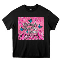 Black stronger than the stormcancer Heavy Core Tee - AdoDesignShop