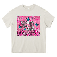 Cream stronger than the stormcancer Heavy Core Tee - AdoDesignShop