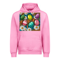 Fuchsia Pink Easter Eggs Tumbler Urban Hoodie - BundleAndBundleShop