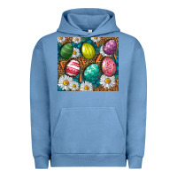 Pigment Pebble Blue Easter Eggs Tumbler Urban Hoodie - BundleAndBundleShop