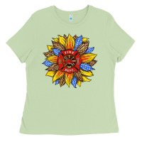 Matcha firefighter sunflower Ladies Tee - HRA Design Shop