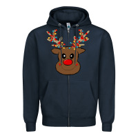 Navy Rudolph Zipper Hoodie - Bettercallsaul