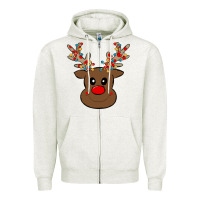 Oatmeal Heather Rudolph Zipper Hoodie - Bettercallsaul