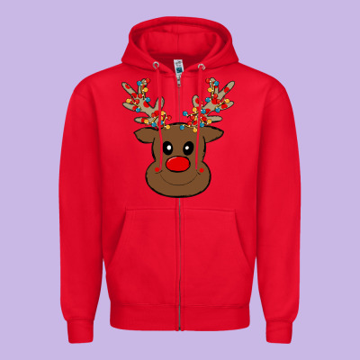 Rudolph Zipper Hoodie Designed By Bettercallsaul