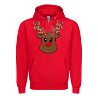 Red Rudolph Zipper Hoodie - Bettercallsaul