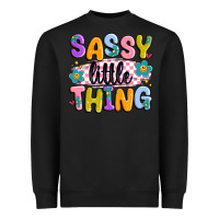 Black sassy little thing Heavyweight Sweatshirt - MaliasSmallBusiness